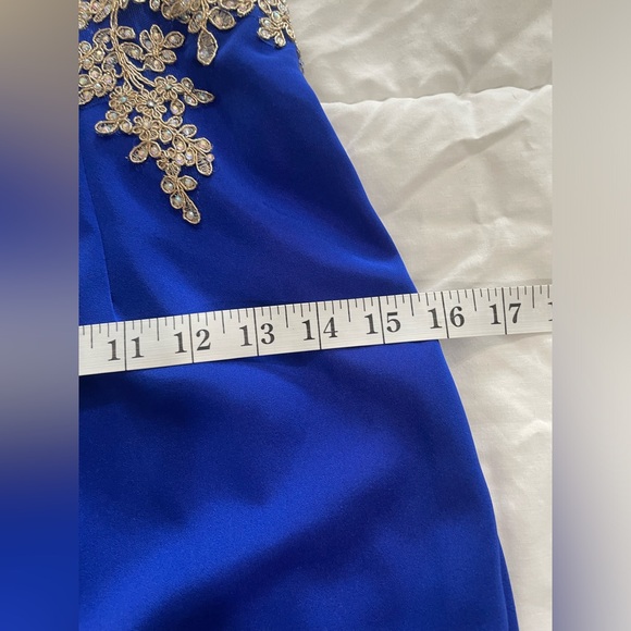 Midnight Blue Beaded Formal Dress (4) - Picture 10 of 14